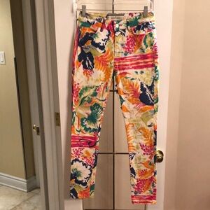 Malene Birger Tropical Print Jeans